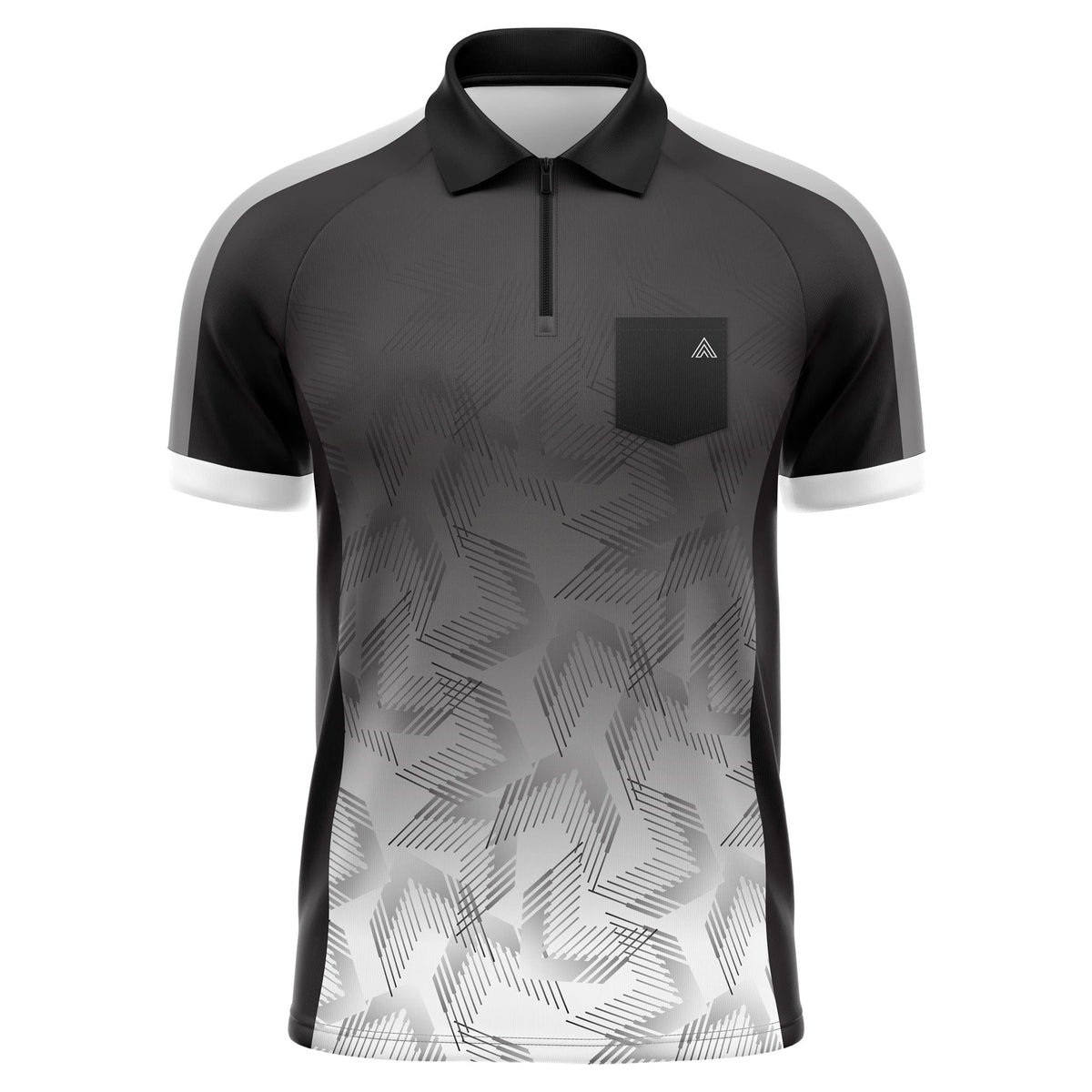 Arraz - Chevron - Black & White - Dart Shirt