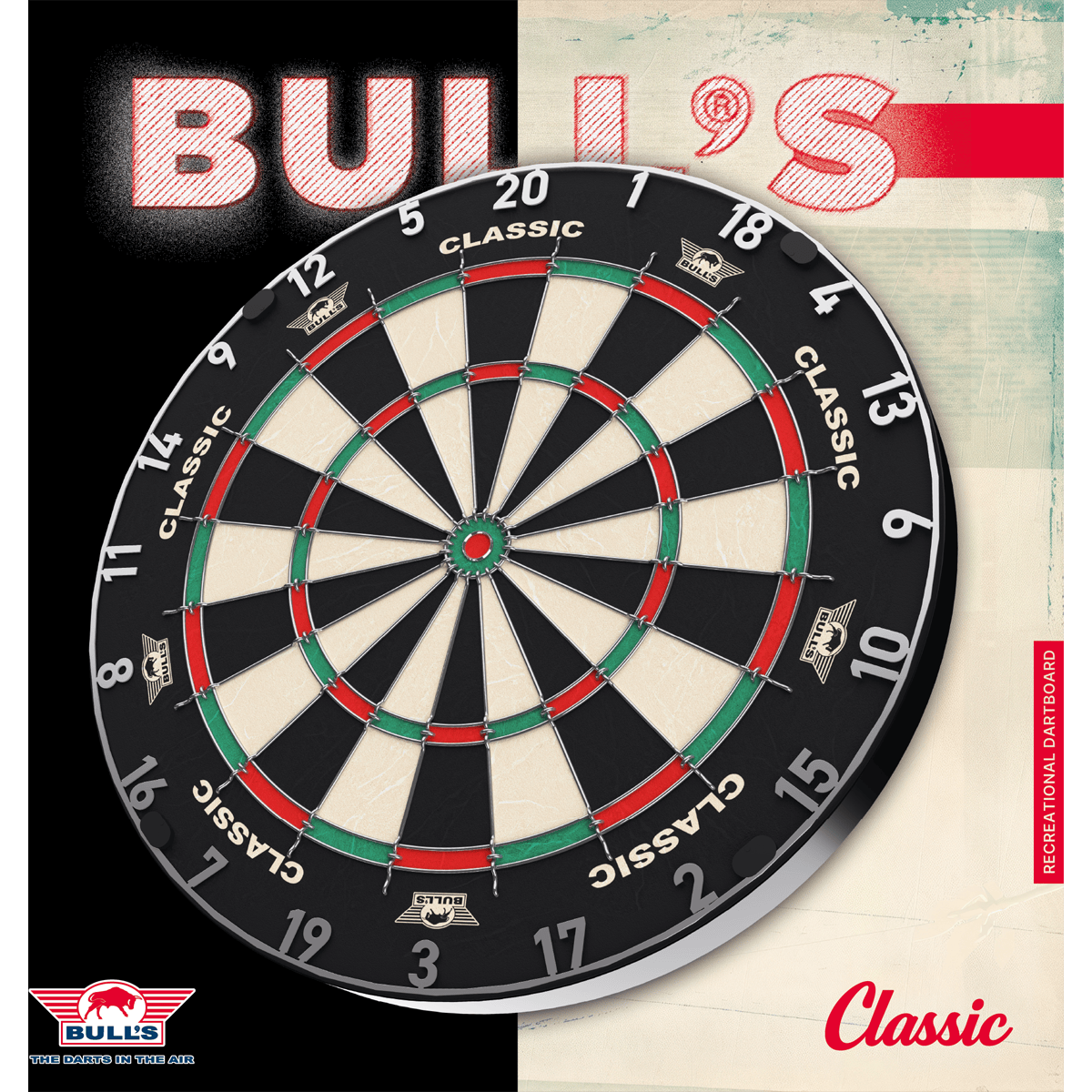 Bulls Classic Dartboard - Round Wire System