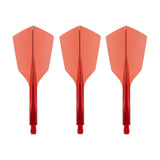 Condor AXE 120 Dart Flights - Narrow - Clear Red