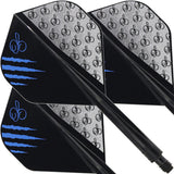 Condor AXE Dart Flights - The Master - Owen Bates - Standard - Black
