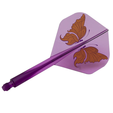 Condor AXE Dart Flights - Standard - Swallowtail Butterfly - Clear Purple