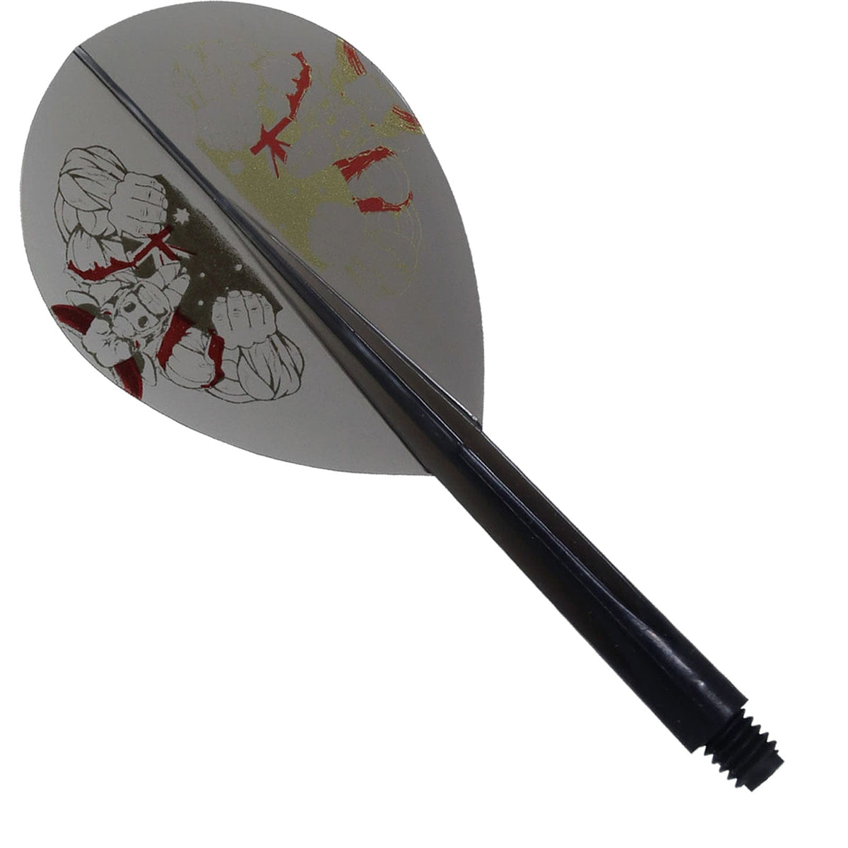 *Condor Dart Flights - Zero Stress - Teardrop - The Bull - Clear Black Medium