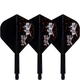 Condor AXE Dart Flights - Matt Campbell - Ginja Ninja - Standard - Black