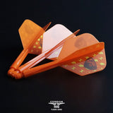 *Condor AXE Player Series Dart Flights - Miyu Miyawaki - Thunderbolt Bear - Small - Orange