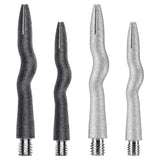 Caliburn Curly Dart Shafts - Aluminium - Sandblasted