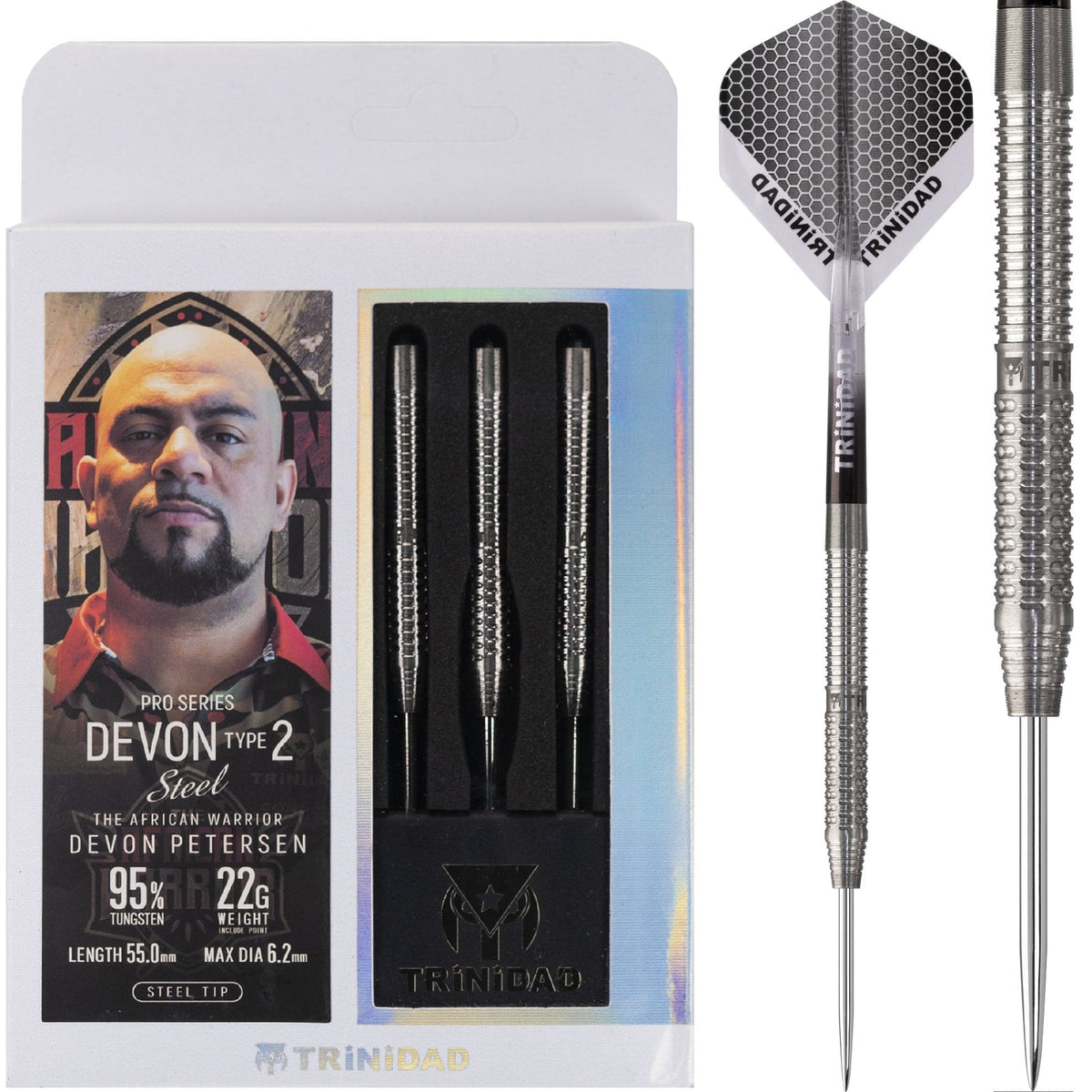 Trinidad Pro - Steel Tip Darts - Devon Petersen - Type2 - 22g