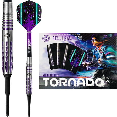 *Harrows The Tornado 2 Darts - Soft Tip - Shingo Enomata - 21g-D9429