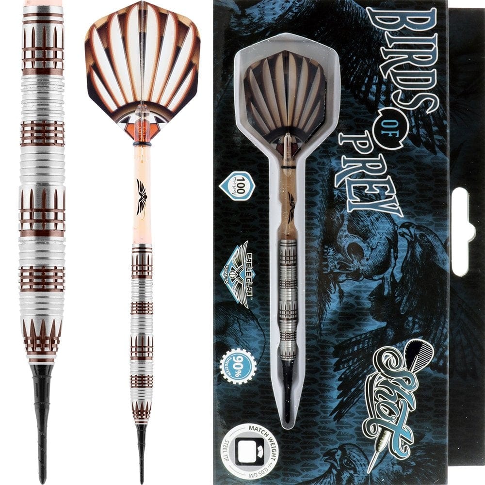 *Shot Birds of Prey Darts - Soft Tip Tungsten - Harrier II - 18g-D9679