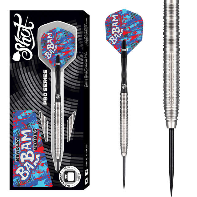 Shot Bradley Brooks Darts - Steel Tip - 90% Tungsten - Gen 2