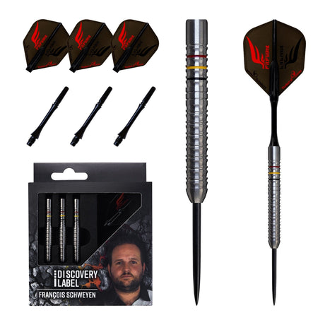 Cosmo Discovery Label Darts - Steel Tip - 90% Tungsten - Francois Schweyen - 22.5g PERS