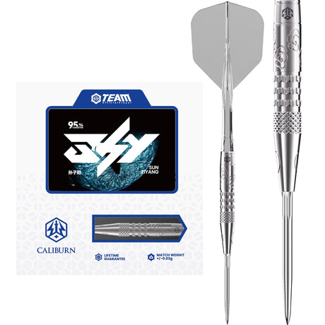 Caliburn Player Darts - Steel Tip - 95% Tungsten - Sky - 22g