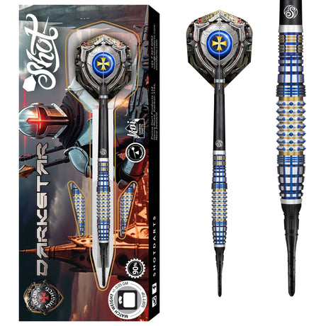 Shot Future Knights Darts - Soft Tip - 90% Tungsten - Darkstar - 20g
