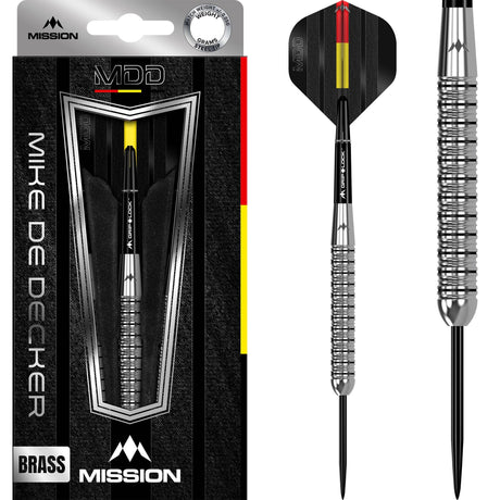Mission Mike De Decker Darts - Steel Tip - Brass - Tungsten Look - 20g