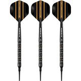 Mission Mike De Decker Darts - Soft Tip - 95% Tungsten - Black & Gold PVD - 20g