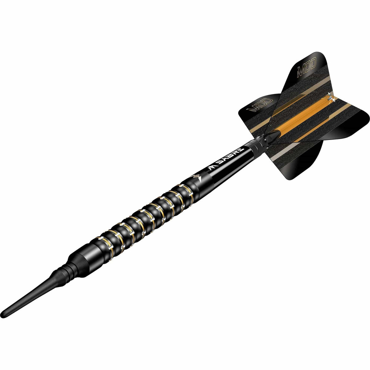 Mission Mike De Decker Darts - Soft Tip - 95% Tungsten - Black & Gold PVD - 20g