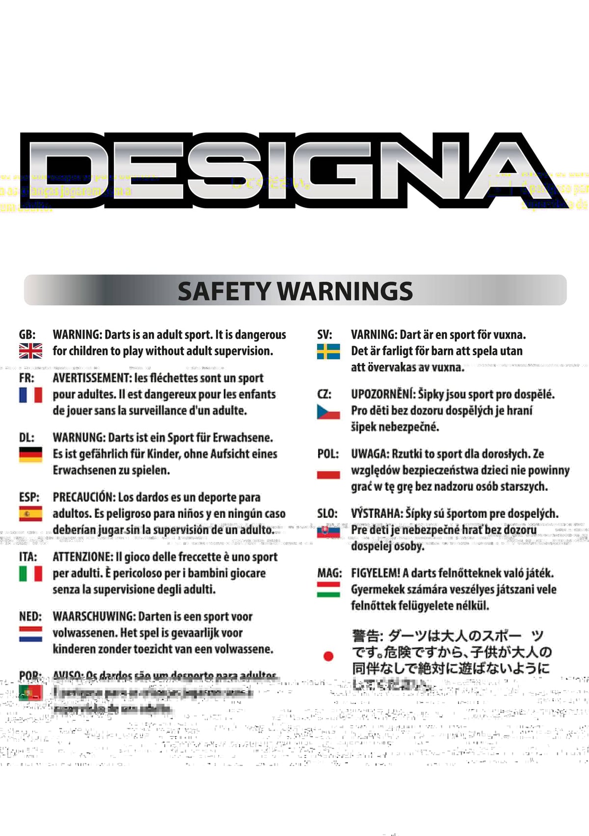 Designa Patriot-X Darts - Steel Tip - Sweden