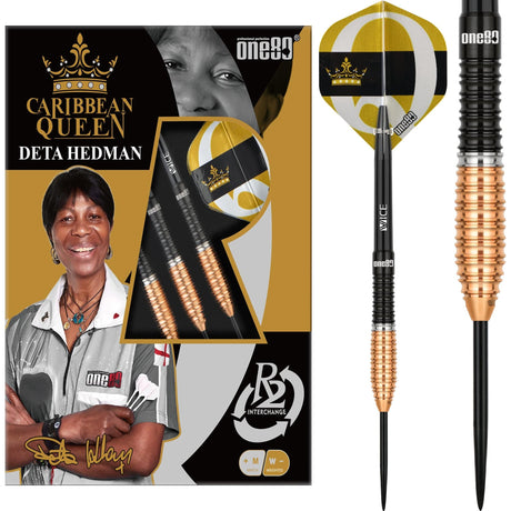 One80 Deta Hedman Darts - R2 Interchange - Steel Tip - 90% Tungsten - V3