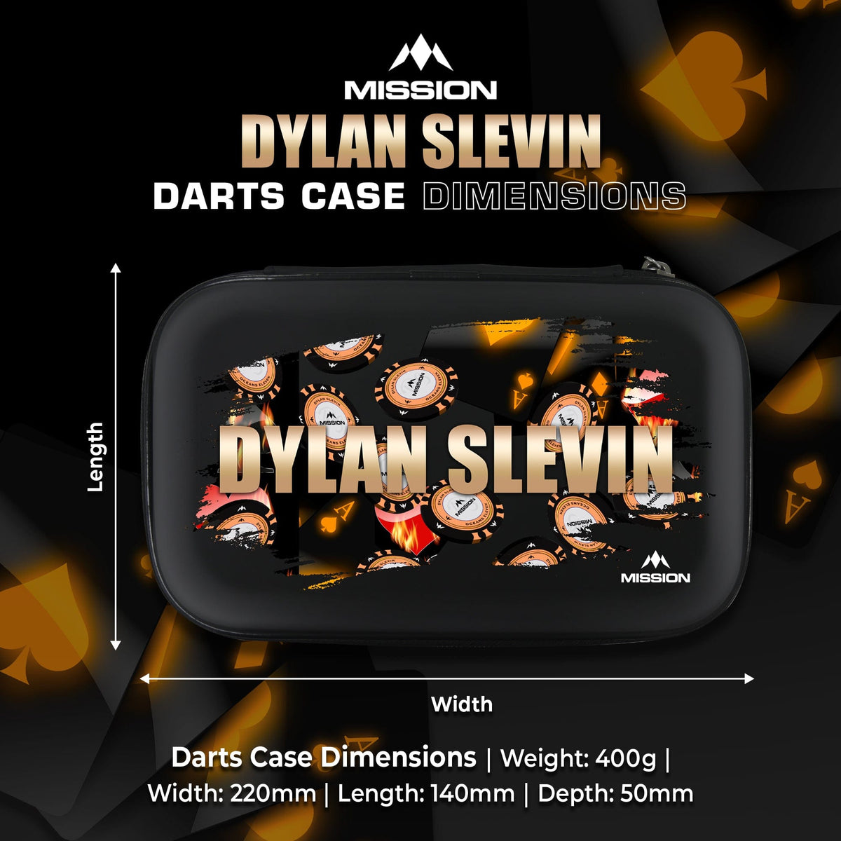 Mission Darts Players- EVA Dart Case - Dylan Slevin