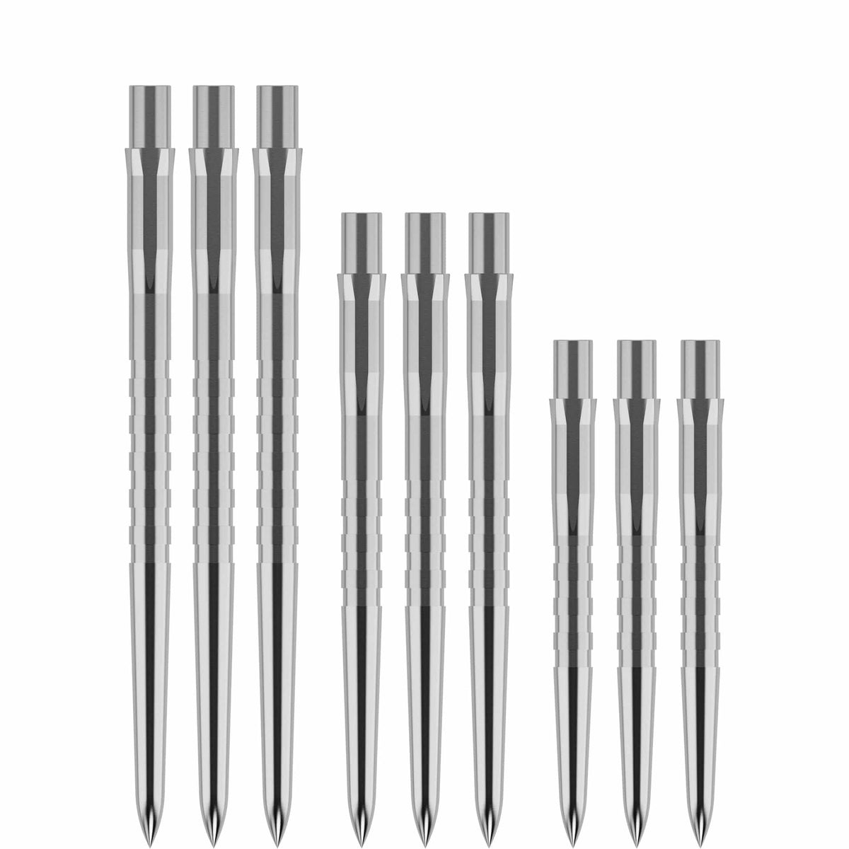 Mission Caliburn Replaceable Dart Points - Grooved - Silver