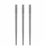 Mission Caliburn Replaceable Dart Points - Grooved - Silver