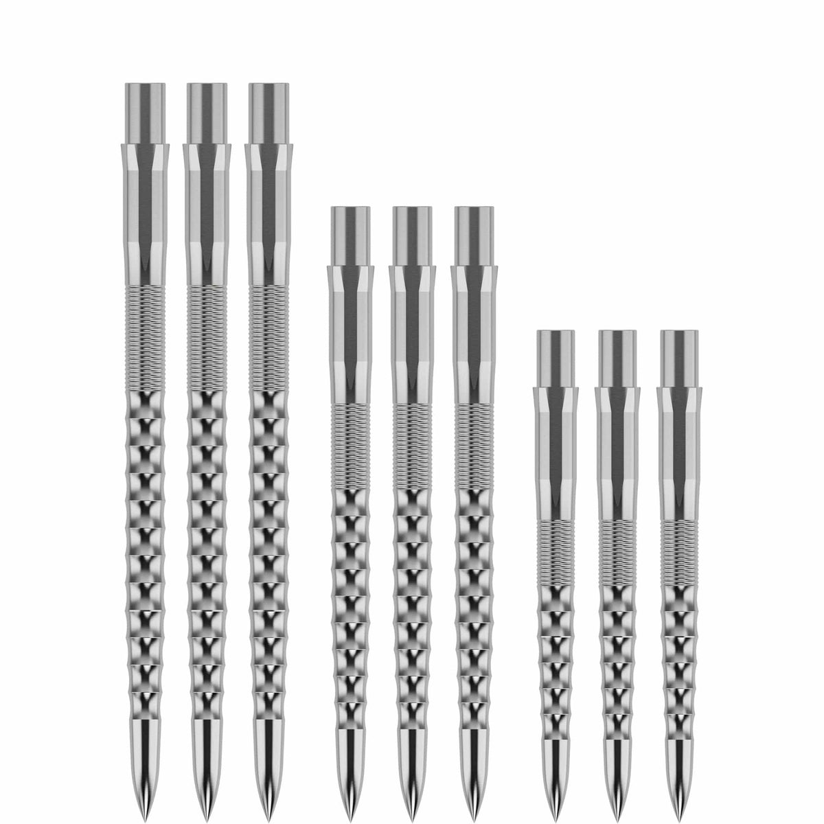 Mission Caliburn Replaceable Dart Points - Ripple - Silver