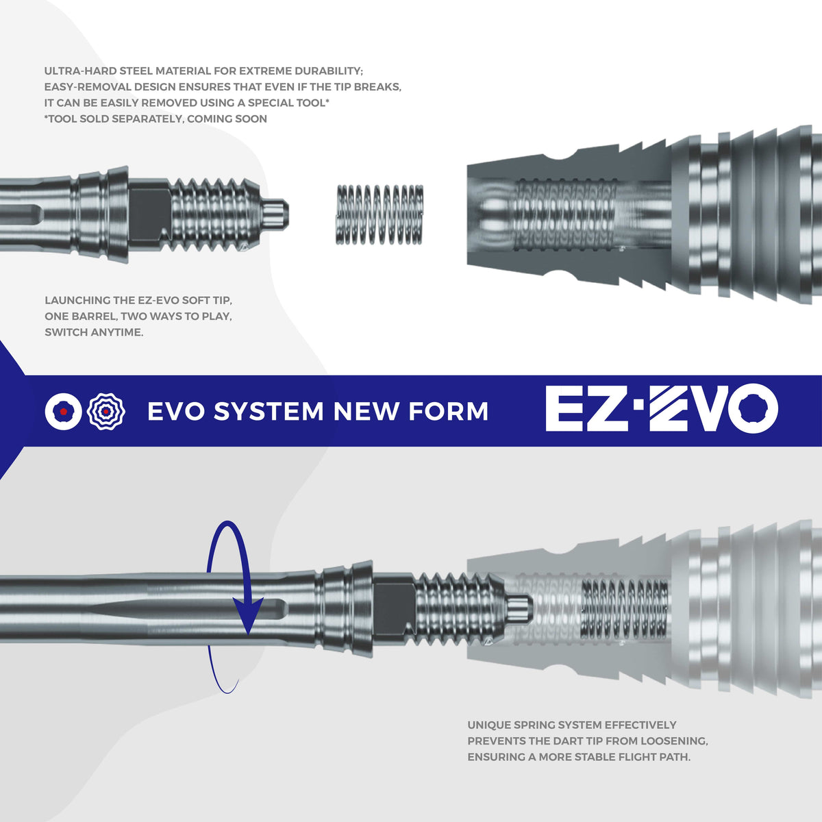 CALIBURN EZ-EVO Anti-Loosening Springs - 30pcs per bag