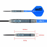 One80 RJ Escaros Darts - Steel Tip - 90% Tungsten