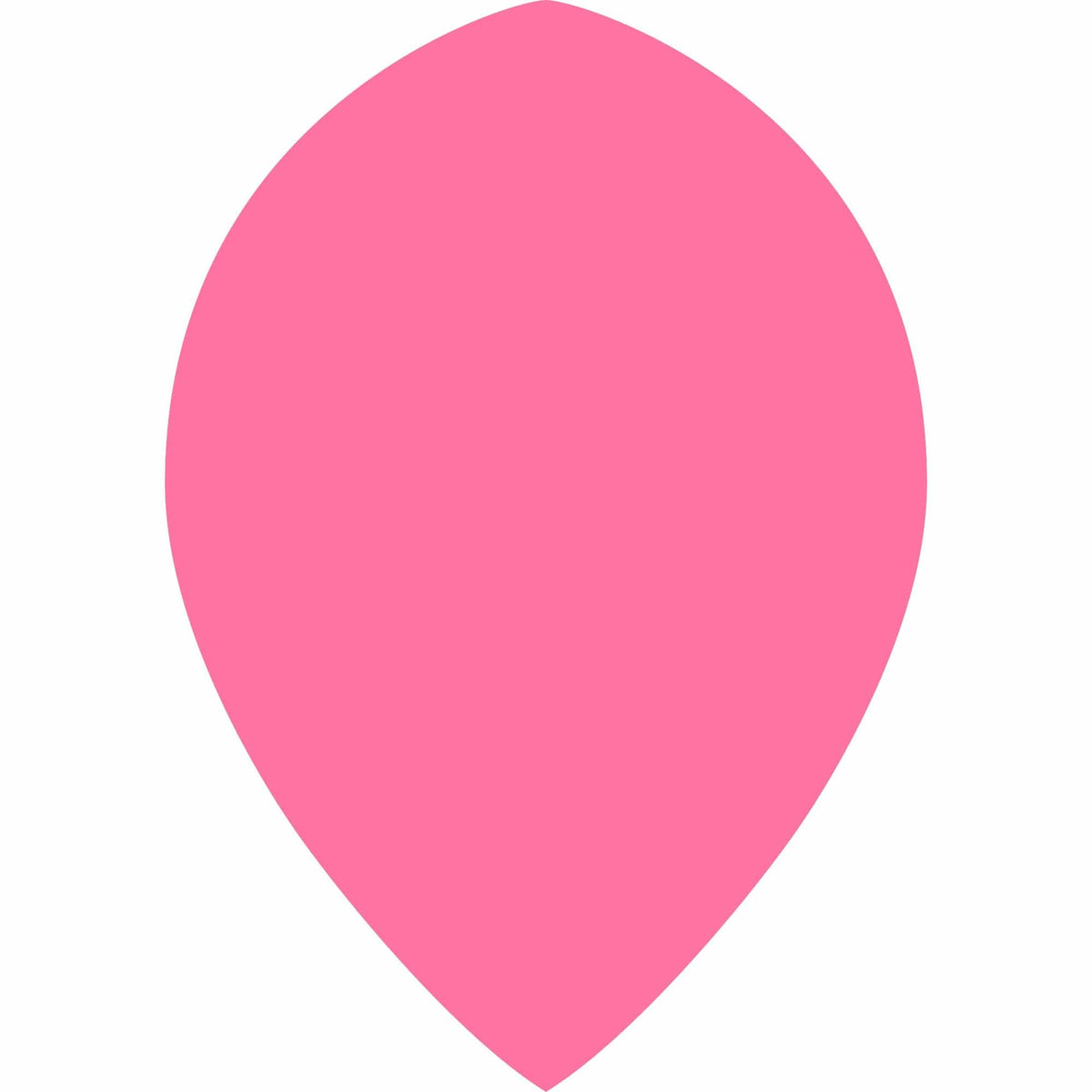 *Dart Flights - Poly Plain Fluoresent - Pear - Fluro Fluro Pink