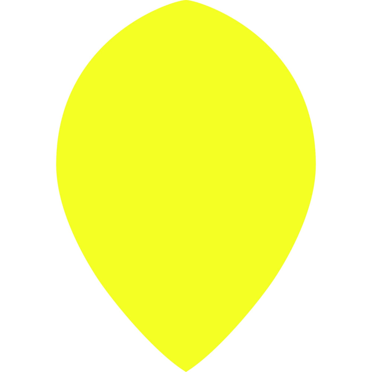 *Dart Flights - Poly Plain Fluoresent - Pear - Fluro Fluro Yellow