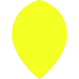 *Dart Flights - Poly Plain Fluoresent - Pear - Fluro Fluro Yellow