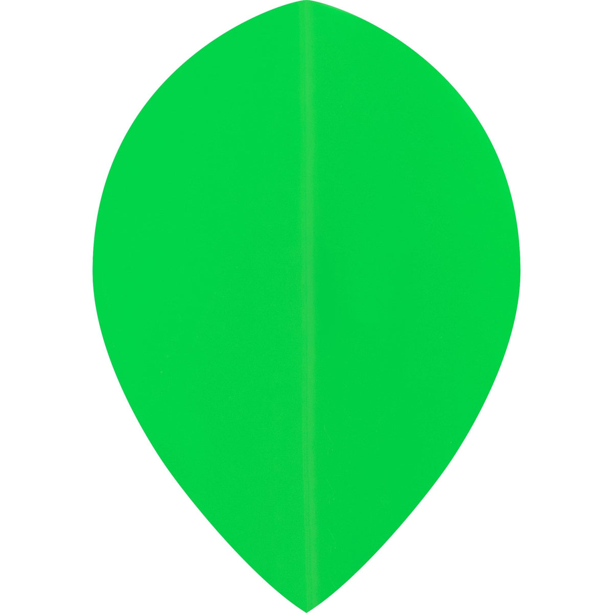 *Dart Flights - Poly Plain Fluoresent - Pear - Fluro Fluro Green