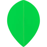 *Dart Flights - Poly Plain Fluoresent - Pear - Fluro Fluro Green