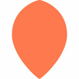 *Dart Flights - Poly Plain Fluoresent - Pear - Fluro Fluro Orange