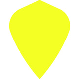 *Dart Flights - Poly Plain Fluoresent - Kite - Fluro Fluro Yellow
