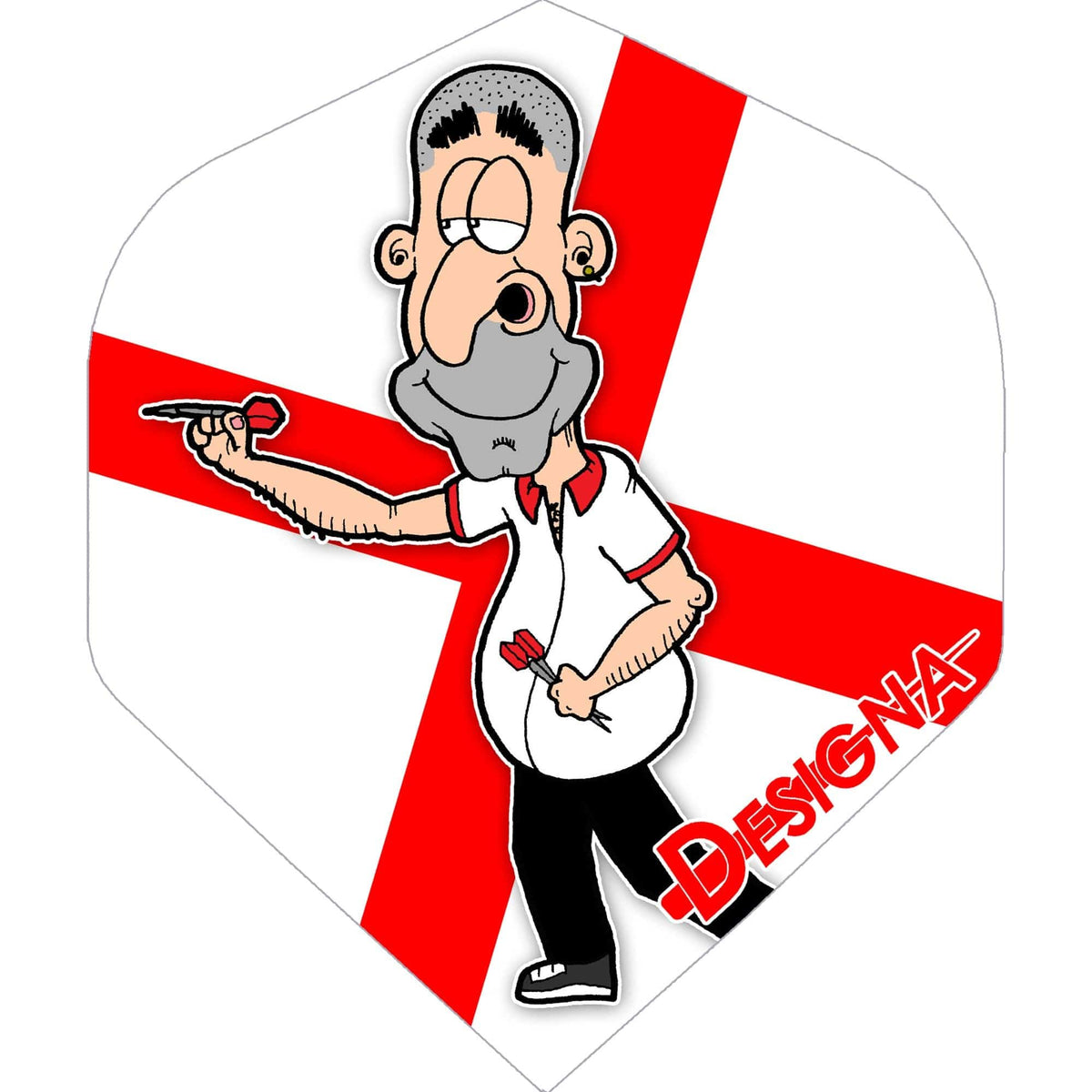 *Dart Flights - Designa Patriot - Extra Strong - Std England