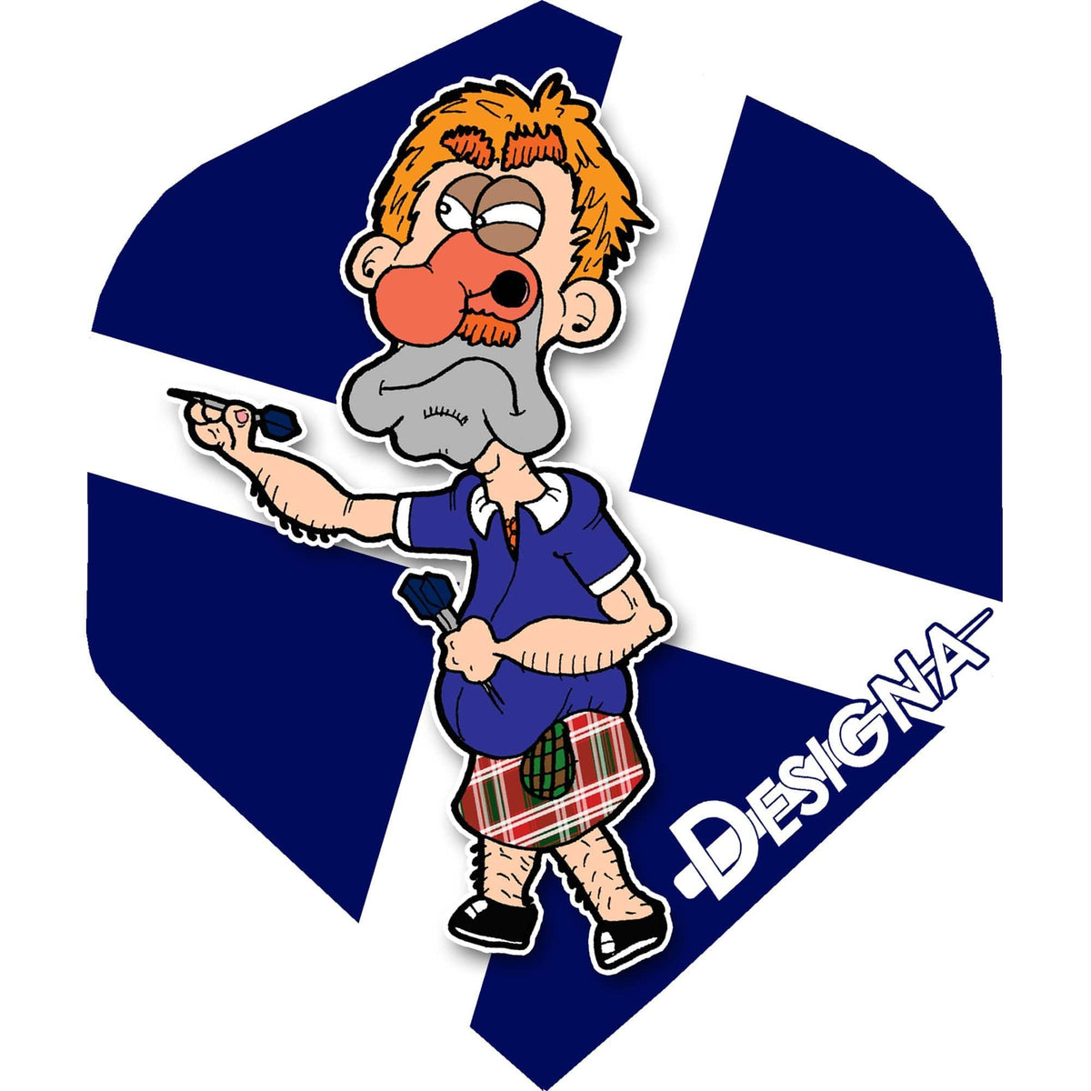 *Dart Flights - Designa Patriot - Extra Strong - Std Scotland