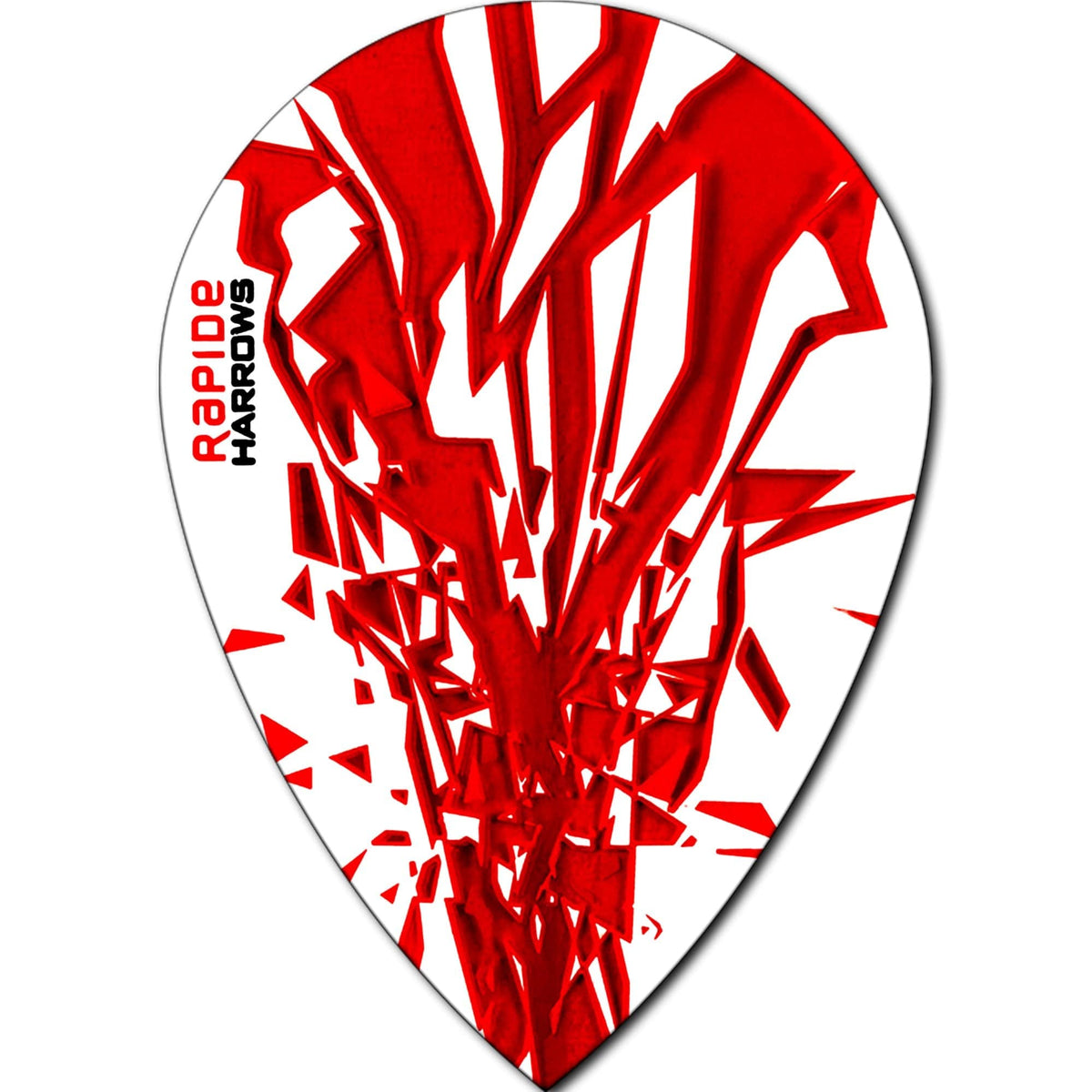 *Harrows Rapide Dart Flights - Pear Shape - 100 Micron Red