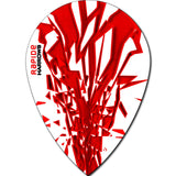 *Harrows Rapide Dart Flights - Pear Shape - 100 Micron Red