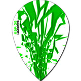 *Harrows Rapide Dart Flights - Pear Shape - 100 Micron Green