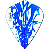 *Harrows Rapide Dart Flights - Kite Shape - 100 Micron Aqua Blue