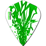 *Harrows Rapide Dart Flights - Kite Shape - 100 Micron Green