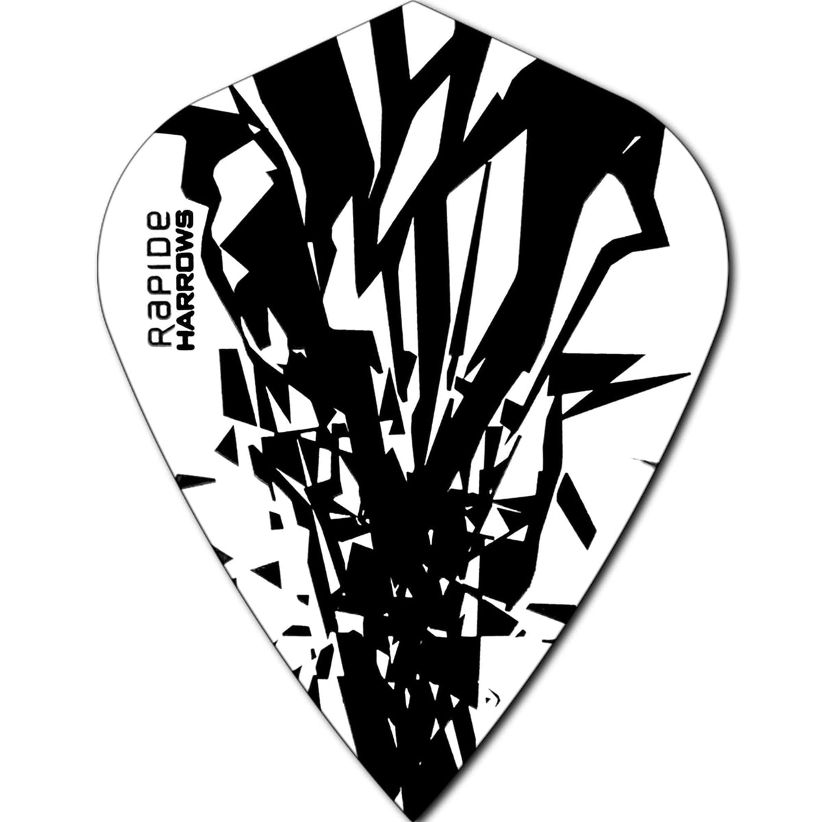 *Harrows Rapide Dart Flights - Kite Shape - 100 Micron Smokey