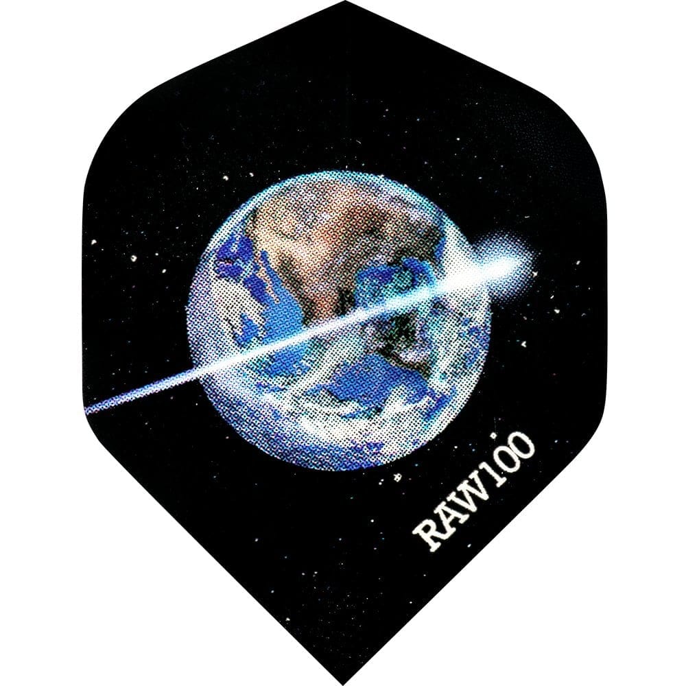 *Dart Flights - Raw 100 - 100 Micron - Std - Space Earth
