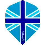 *Dart Flights - Raw 100 - 100 Micron - Std - Union Jack Blue