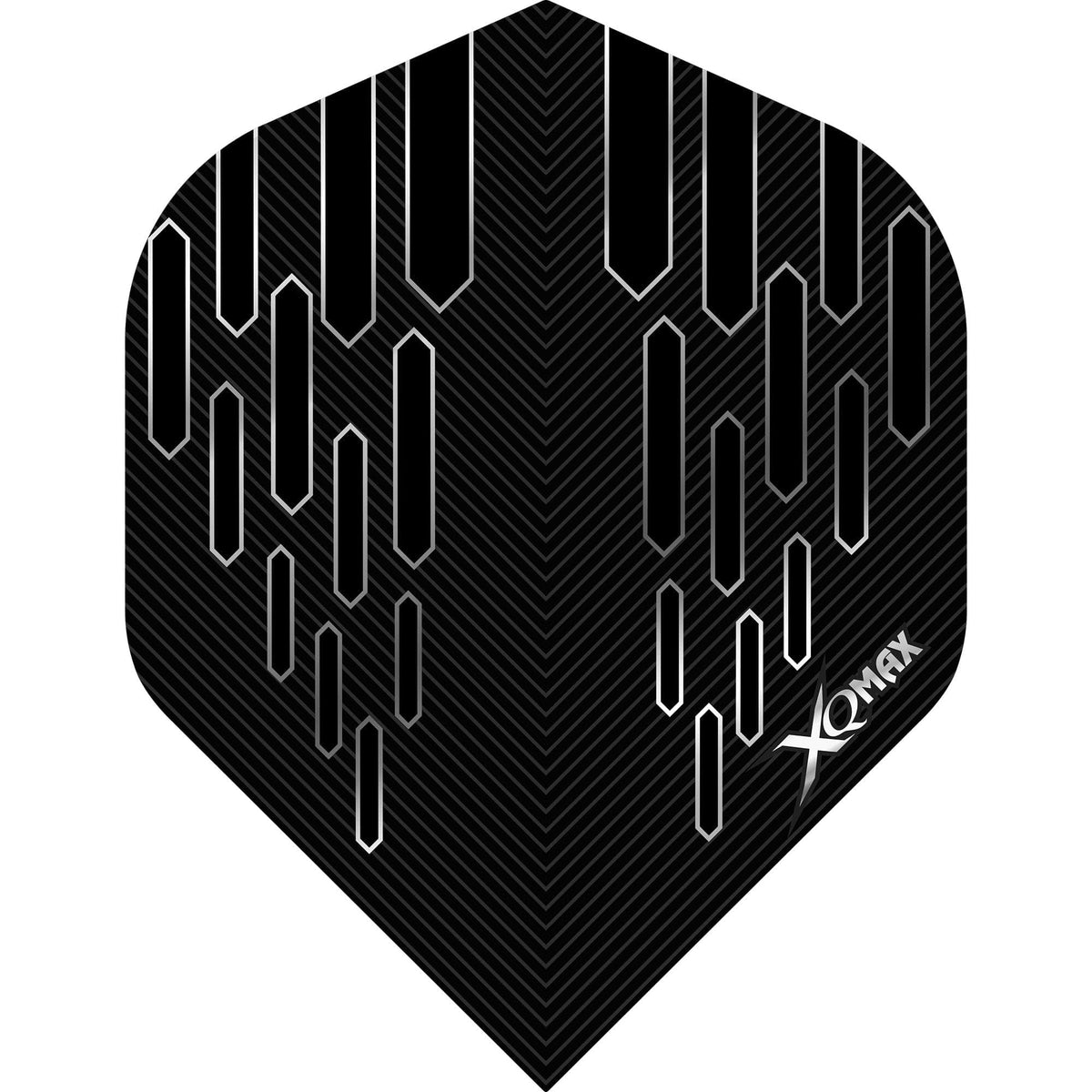 *XQMax Dart Flights - Max Flight - 100 - No2 - Std - Contour Black