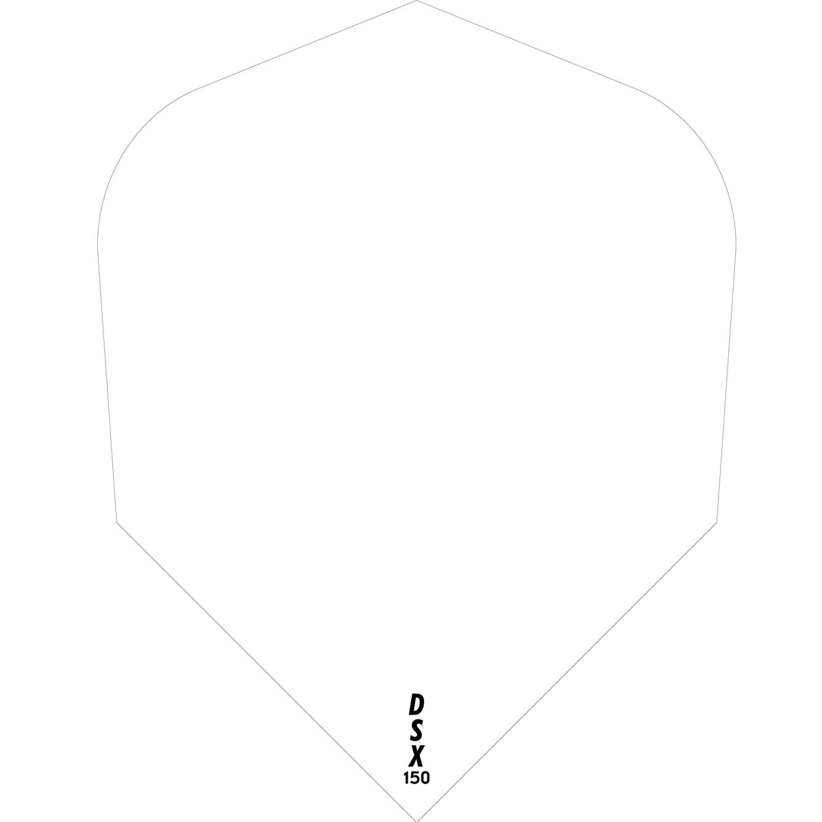 *Designa DSX150 Dart Flights - No6 - Shape White