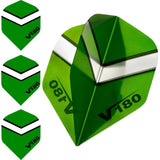 *Dart Flights - V180 Transparent - Chevron - Std Green