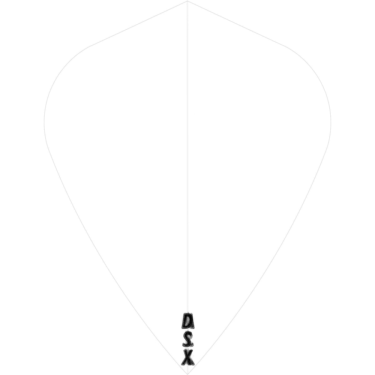 *Designa DSX100 Dart Flights - Kite Clear
