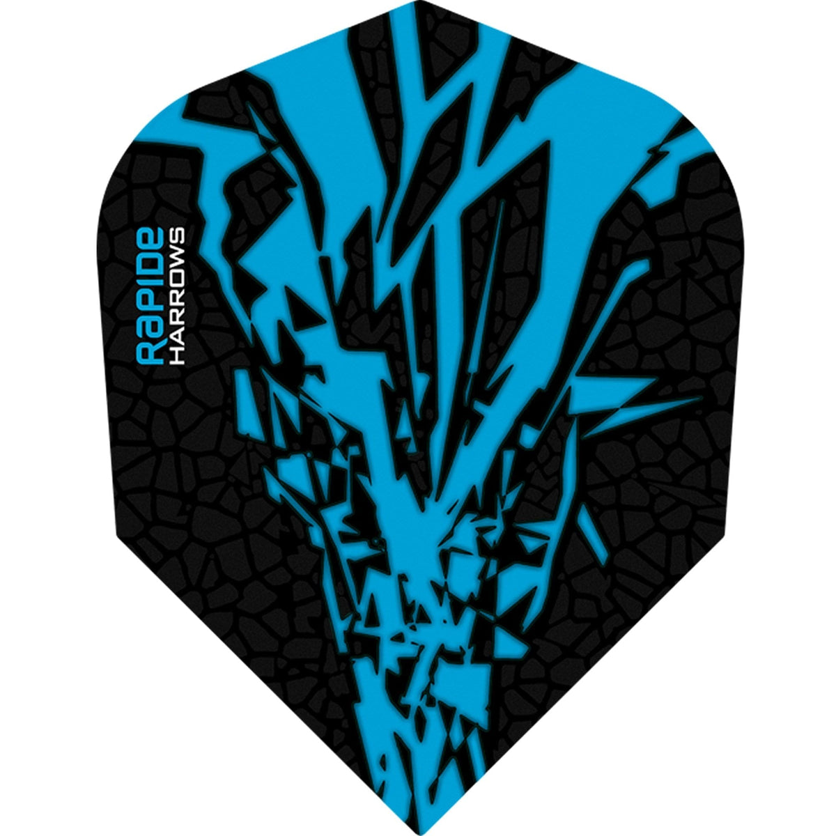 *Harrows Rapide X Dart Flights - Std Shape - Rapide-X Aqua Blue