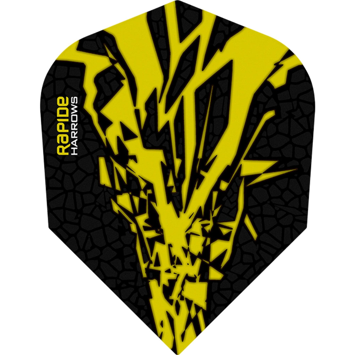 *Harrows Rapide X Dart Flights - Std Shape - Rapide-X Yellow